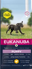 Eukanuba suha hrana za štence Puppy & Junior Large Breed 15 kg + 3 kg gratis