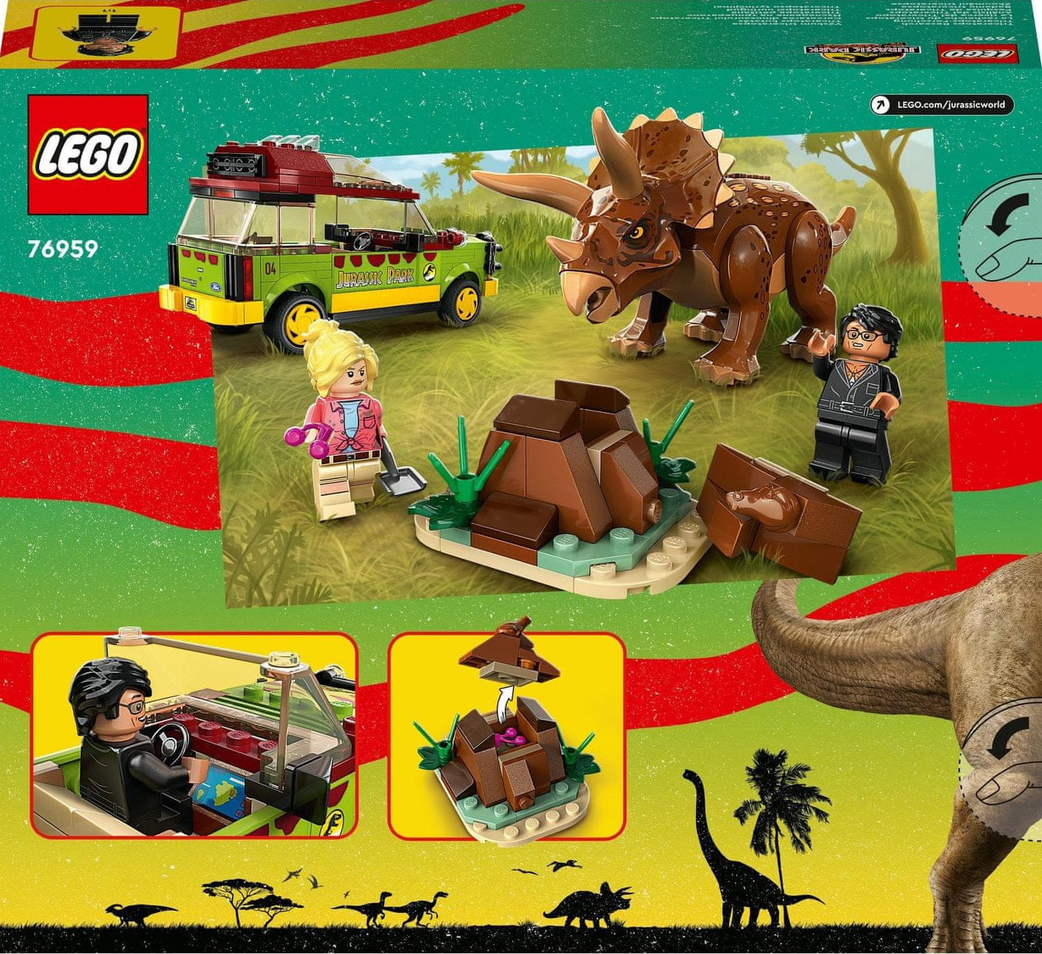 LEGO Jurassic World 76959 napad triceratopsa MALL.HR