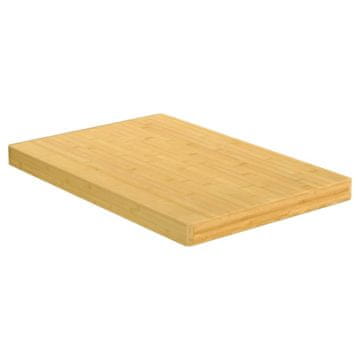 Vidaxl Daska za rezanje od bambusa 60x40x4 cm