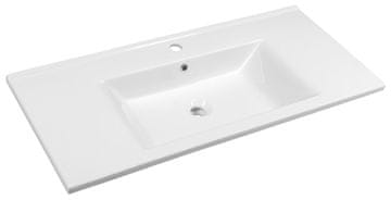 AQUALINE AQUALINE ZUNO 100 Namještajni Keramički Umivaonik 100x45cm, Bijeli
