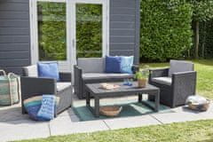 KETER Višenamjenski Ratan Stolić LYON - Grafitno Siva, Otporan na UV i Vrijeme