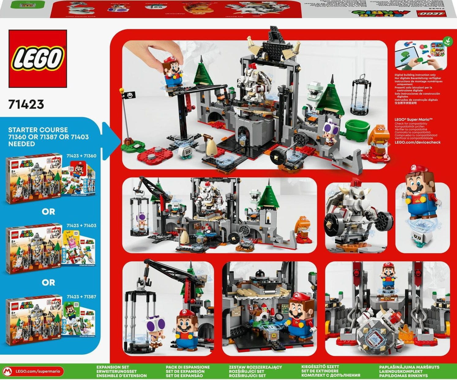 Lego super best sale mario bowser castle