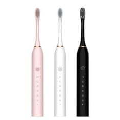 Verkgroup X3 baterija Sonic četkica za zube + 4 savjeta crna