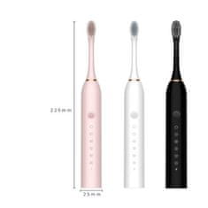 Verkgroup X3 baterija Sonic četkica za zube + 4 savjeta crna
