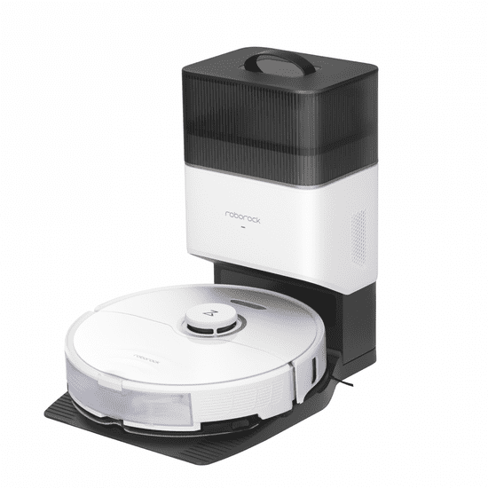 Roborock S8+ robotski usisavač, sa stanicom za pražnjenje, bijela