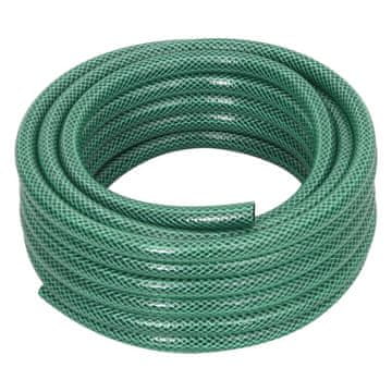 Vidaxl Vrtno crijevo, zeleno, 0,5", 30 m, PVC