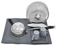 EXCELLENT Cjedilo za posuđe KO-101000540 Sklopiva ocjeđivač posuđa s držačem za tanjure