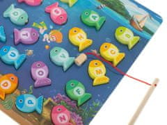 Ikonka Aga Drvena ribarska igra s magnetima Montessori