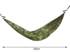 Gardlov Turistička viseća mreža Santiago Army 260 x 140 cm Malatec 10149