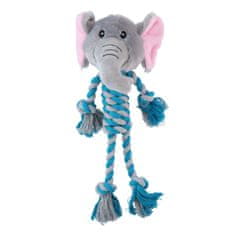 PET Toys plišana igračka od konopa za pse, majmun/slon/žirafa/pile/krokodil, 35 cm