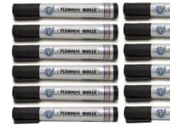 Verkgroup Crni trajni marker od 13 cm za označavanje kruga od 2 mm