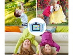 Verkgroup ACA. LCD digitalni fotoaparat za djecu SD moder + kućište i vrpca