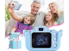 Verkgroup ACA. LCD digitalni fotoaparat za djecu SD moder + kućište i vrpca