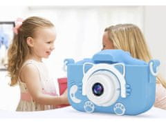 Verkgroup ACA. LCD digitalni fotoaparat za djecu SD moder + kućište i vrpca