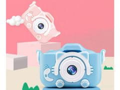 Verkgroup ACA. LCD digitalni fotoaparat za djecu SD PINK + kućište i vrpca