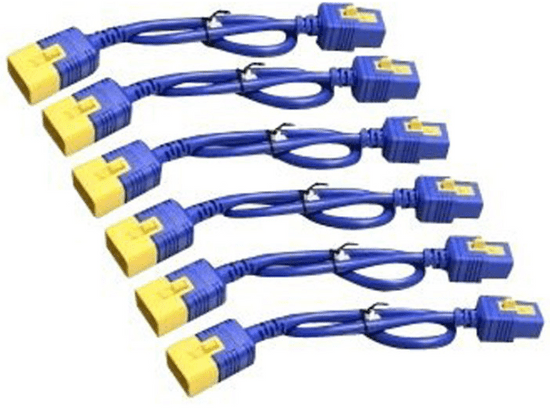 APC IEC KIT6 EA kablovi za napajanje za Rack PDU, C20, 16A, 1.2m, plavi (AP8716SX593)
