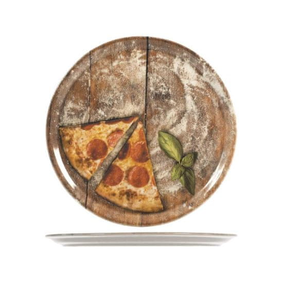 Saturnia Napoli pizza tanjur, 6 kom, print, 33 cm