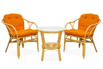 Aga Ratan garnitura SITA Svijetlosmeđa/Narančasta