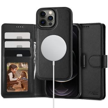 Tech-protect Wallet MagSafe maska za iPhone 12 / 12 Pro, crno