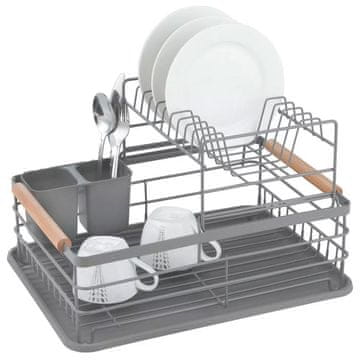 KINGHoff Dvoslojni stalak za suđe Drainer 43x32x27cm KH-1797