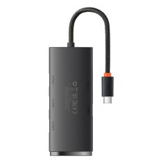 BASEUS HUB adapter s 4 USB-C priključka Baseus OS-Lite 25 cm (crni)
