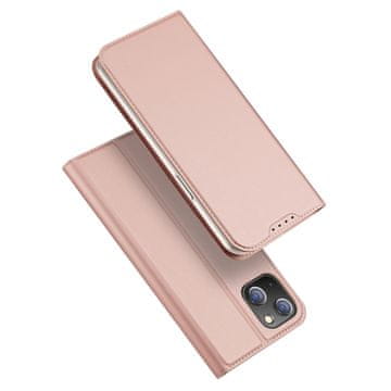 Dux Ducis Skin Pro preklopna maska za iPhone 15 Plus, ružičasta