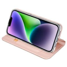 Dux Ducis Skin Pro preklopna maska za iPhone 15 Plus, ružičasta