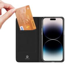 Dux Ducis Skin Pro preklopna maska za iPhone 15 Pro, crno