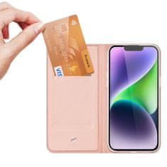 Dux Ducis Skin Pro preklopna maska za iPhone 15 Plus, ružičasta