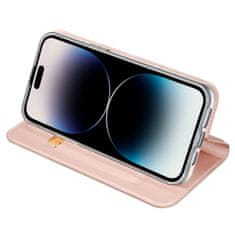 Dux Ducis Skin Pro preklopna maska za iPhone 15 Pro Max, ružičasta