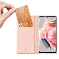 Dux Ducis Skin Pro preklopna maska za iPhone 15 Pro, ružičasta