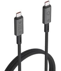 Linq USB-C na USB-C kabel, M/M, USB 4, 40Gbps, 8K 60Hz, 1 m, pleten