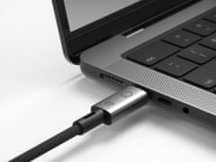 Linq USB-C na USB-C kabel, M/M, USB 4, 40Gbps, 8K 60Hz, 1 m, pleten