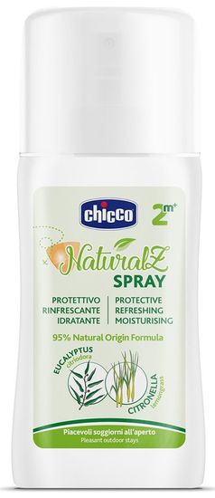 Chicco Sprej protiv komaraca za zaštitu i osvježenje, 95% prirodni sastojci, 100ml, 2m+