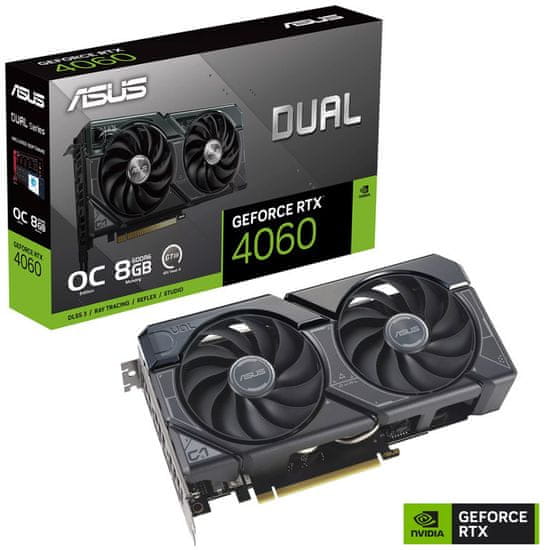 ASUS Dual GeForce RTX 4060 OC grafička kartica, 8 GB GDDR6 (90YV0JC0-M0NA00)