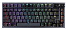 ROG Azoth Wireless tipkovnica, PBT, OLED, RGB, USB, ROG NX crvena