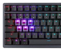 ASUS ROG Azoth Wireless tipkovnica, PBT, OLED, RGB, USB, ROG NX crvena