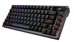 ASUS ROG Azoth Wireless tipkovnica, PBT, OLED, RGB, USB, ROG NX crvena