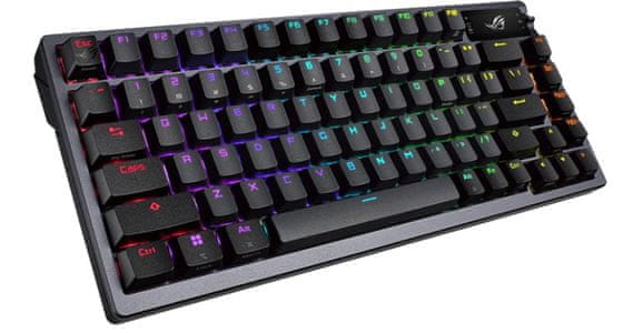  Asus ROG Azoth Wireless tipkovnica, PBT, OLED, RGB, USB, ROG NX crvena 