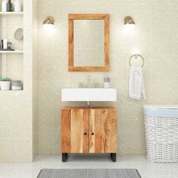 Vidaxl Ormarić za umivaonik, 62x33x58 cm, akacija, materijal na bazi drva