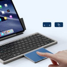 Dux Ducis OK bluetooth tipkovnica s touchpad, crno