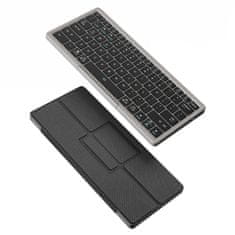 Dux Ducis OK bluetooth tipkovnica s touchpad, crno