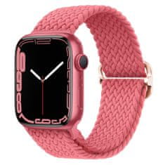 BStrap Elastic Nylon remen za Apple Watch 42/44/45mm, bright pink