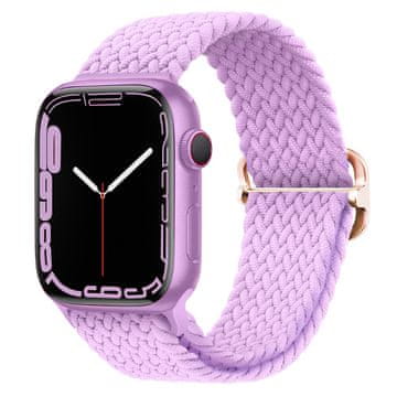 BStrap Elastic Nylon remen za Apple Watch 38/40/41mm, lila