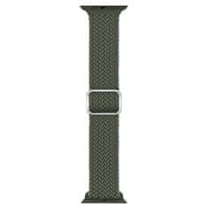 BStrap Elastic Nylon remen za Apple Watch 42/44/45mm, olive green