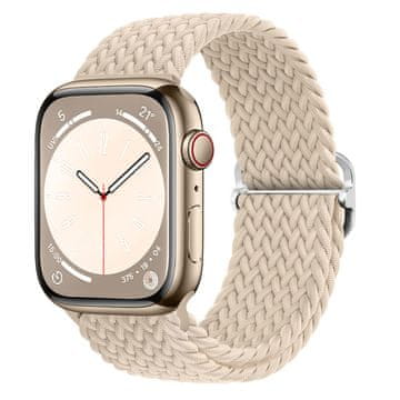 BStrap Elastic Nylon remen za Apple Watch 38/40/41mm, beige