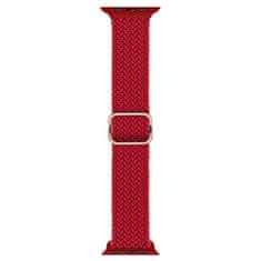 BStrap Elastic Nylon remen za Apple Watch 42/44/45mm, red