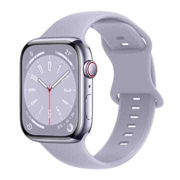 BStrap Smooth Silicone remen za Apple Watch 42/44/45mm, lavender