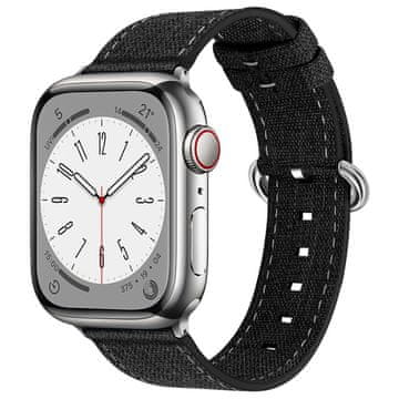 BStrap Denim remen za Apple Watch 38/40/41mm, black