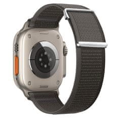 BStrap Velcro Nylon remen za Apple Watch 42/44/45mm, black